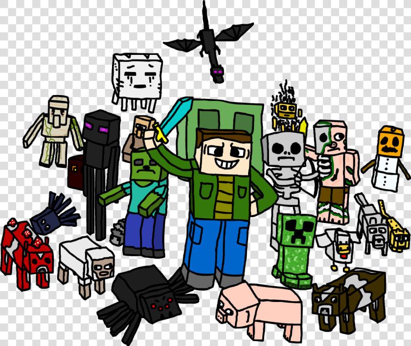 Fan Made Minecraft Mobs  HD Png DownloadTransparent PNG