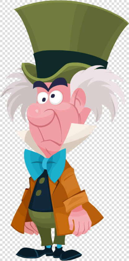 Mad Hatter Cartoon   Cartoon Mad Hatter Alice In Wonderland  HD Png DownloadTransparent PNG