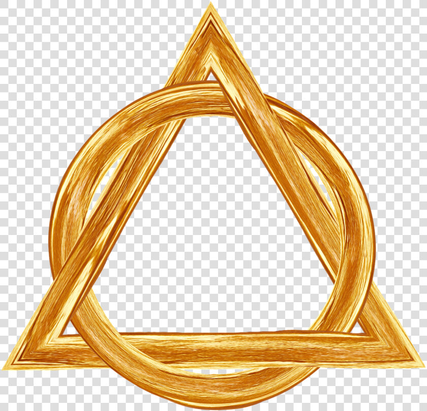 Santa  Trinidad  Triángulo  Círculo  Oro  Religión   Symbol Trojúhelník V Kruhu  HD Png DownloadTransparent PNG