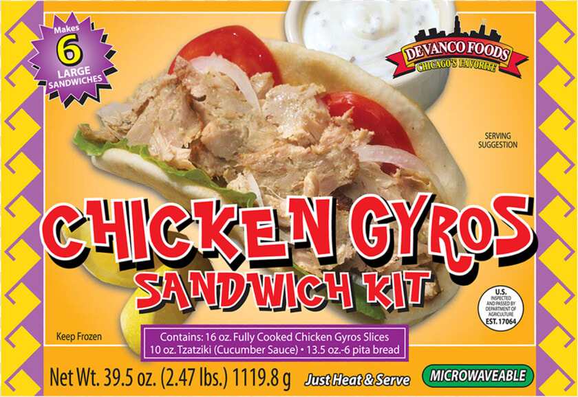 Chicken Gyros Sandwich Kit Rev   Devanco  HD Png DownloadTransparent PNG