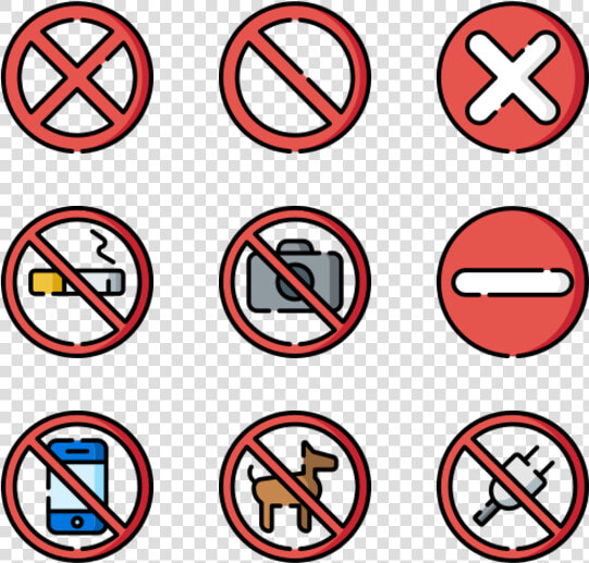 Signals And Prohibitions   Not Allowed Icons  HD Png DownloadTransparent PNG