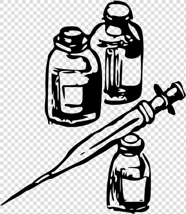 Line Art art blackandwhite   Glass Bottle  HD Png DownloadTransparent PNG