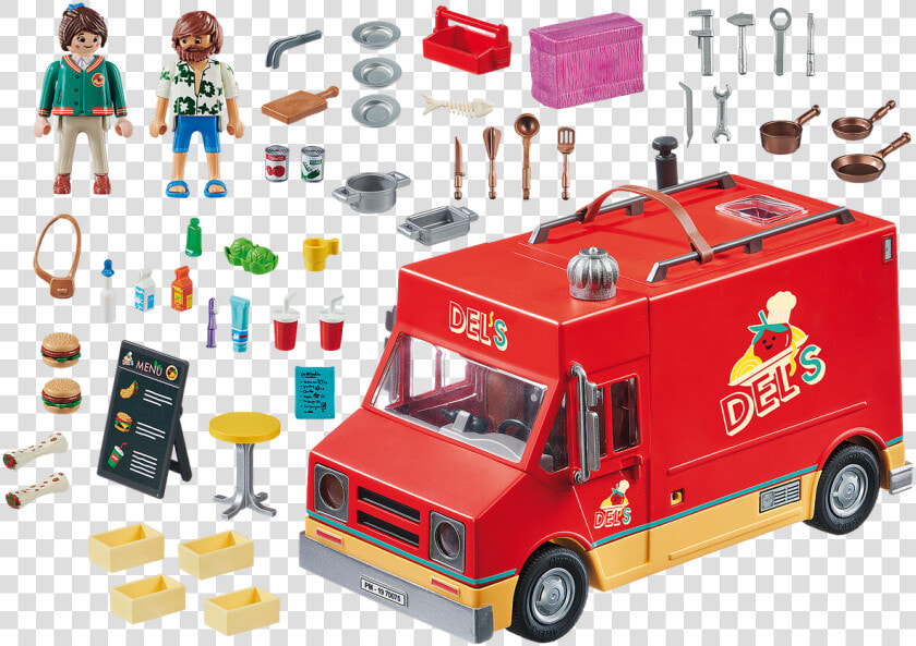 Playmobil The Movie Del S Food Truck Plm70075   Playmobil Del  39 s Food Truck  HD Png DownloadTransparent PNG