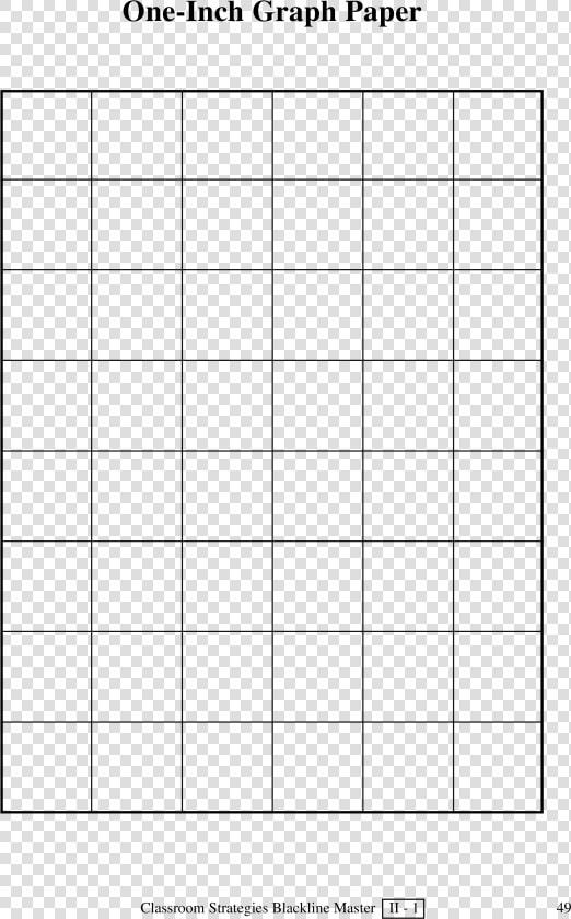 Large Graph Paper 1 Inch Squares Main Image  HD Png DownloadTransparent PNG