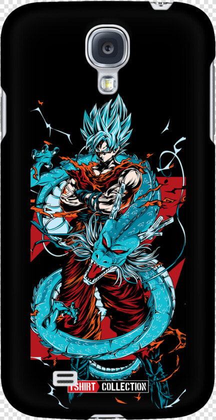 Super Saiyan Goku God Blue With Shenron Android Phone   Iphone  HD Png DownloadTransparent PNG