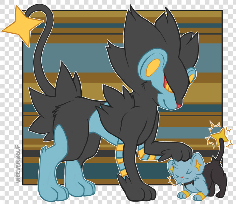  r  Shinx And Luxray   Cartoon  HD Png DownloadTransparent PNG