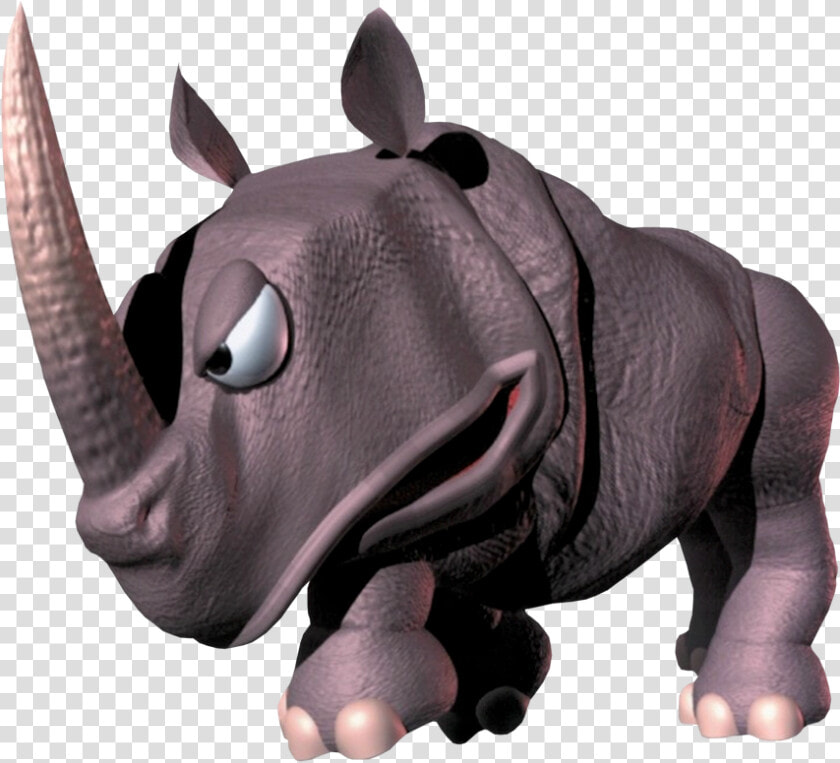 Meanwhile Rambi Struts Around Like He Owns The Place   Donkey Kong On Rhino  HD Png DownloadTransparent PNG