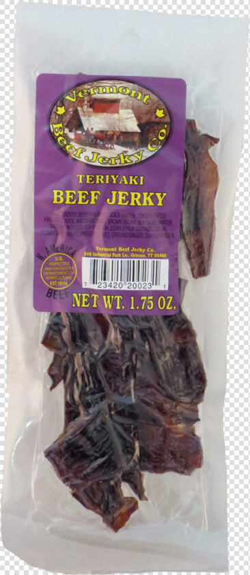 Vermont Beef Jerky Teriyaki Purple 10case   Venison  HD Png DownloadTransparent PNG