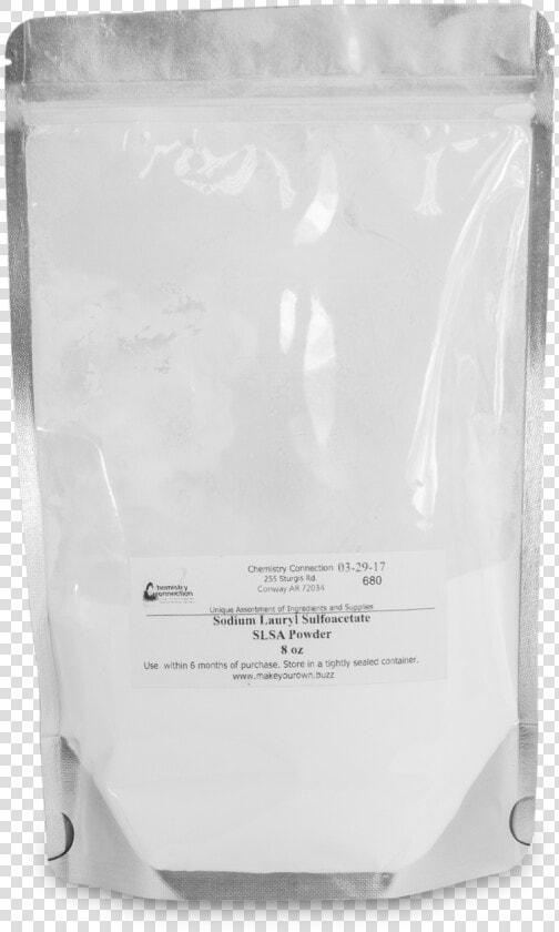 Sodium Lauryl Sulfoacetate Powder 8 Oz   Vacuum Bag  HD Png DownloadTransparent PNG