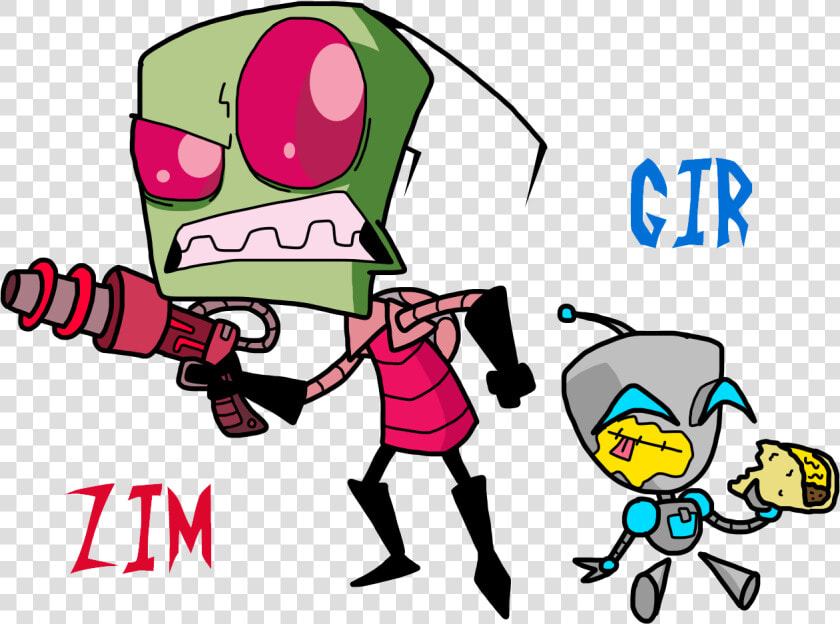 Zim And Gir   Invader Zim Gir  HD Png DownloadTransparent PNG