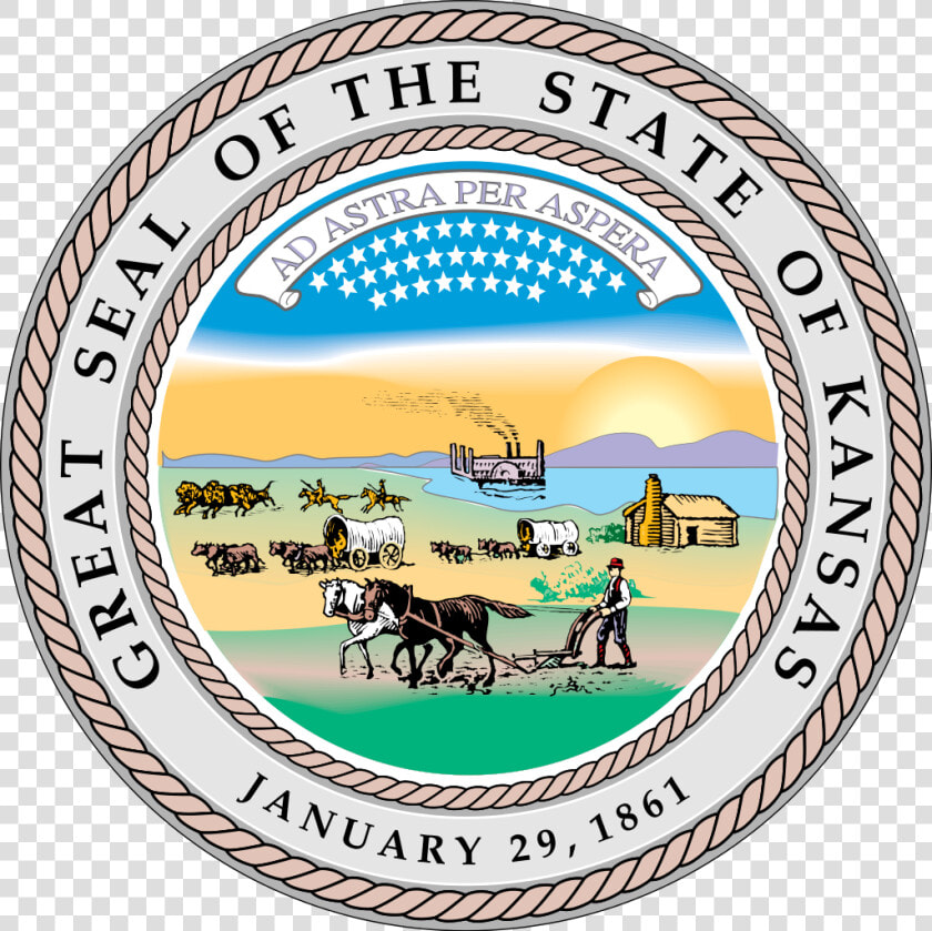 Official Kansas State Seal  HD Png DownloadTransparent PNG