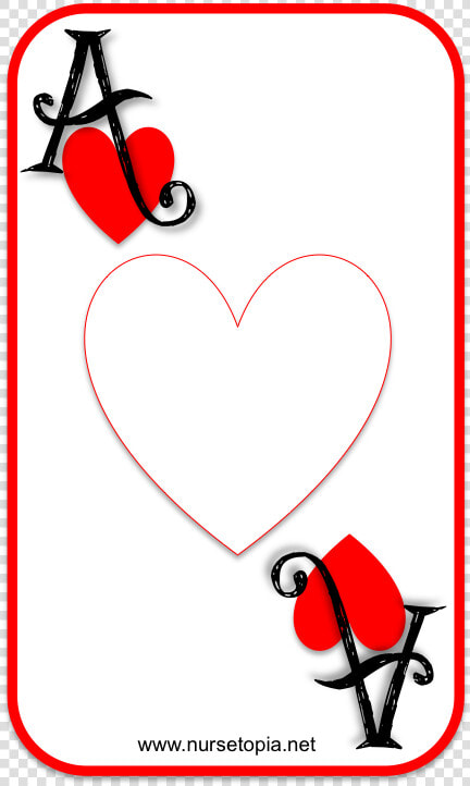 Card Iology Encouragement Nursetopia   Clipart Ace Of Hearts  HD Png DownloadTransparent PNG