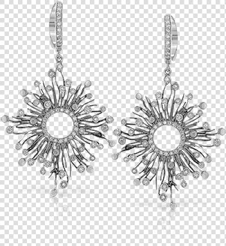 18k White Gold Earrings The Diamond Shop  Inc   Earrings  HD Png DownloadTransparent PNG