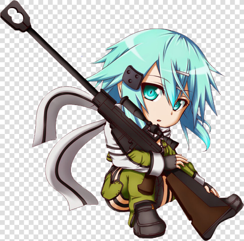 Chibi Sinon Render By Faizal101 d8i4sxs   Sword Art Online Chibi Sinon  HD Png DownloadTransparent PNG