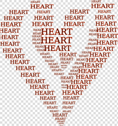 Heart Shape Outlined With Words Vector Image   Heart  HD Png DownloadTransparent PNG