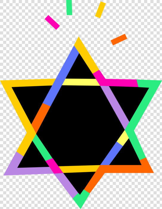 Vector Illustration Of Star Of David Shield Of David   Triangle  HD Png DownloadTransparent PNG