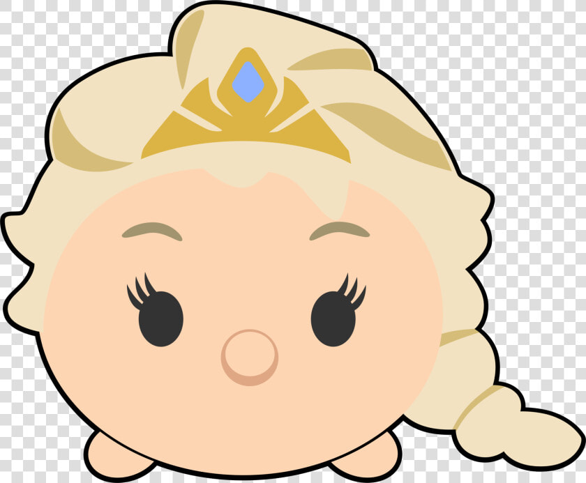 Disney Tsum Tsum Clipart Elsa Frozen Clipart Image   Disney Princess Tsum Tsum Png  Transparent PngTransparent PNG