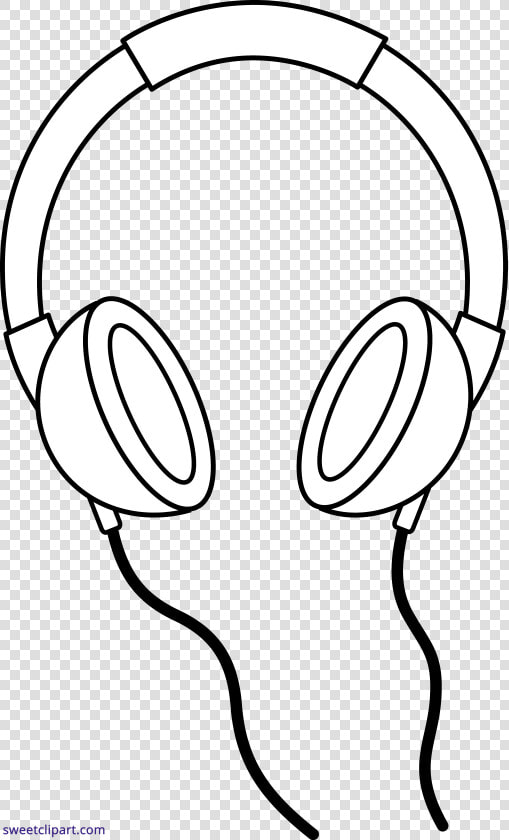 Collection Of Free Hemaphaein Clipart Headphone Line   Headphones Clipart Black And White  HD Png DownloadTransparent PNG