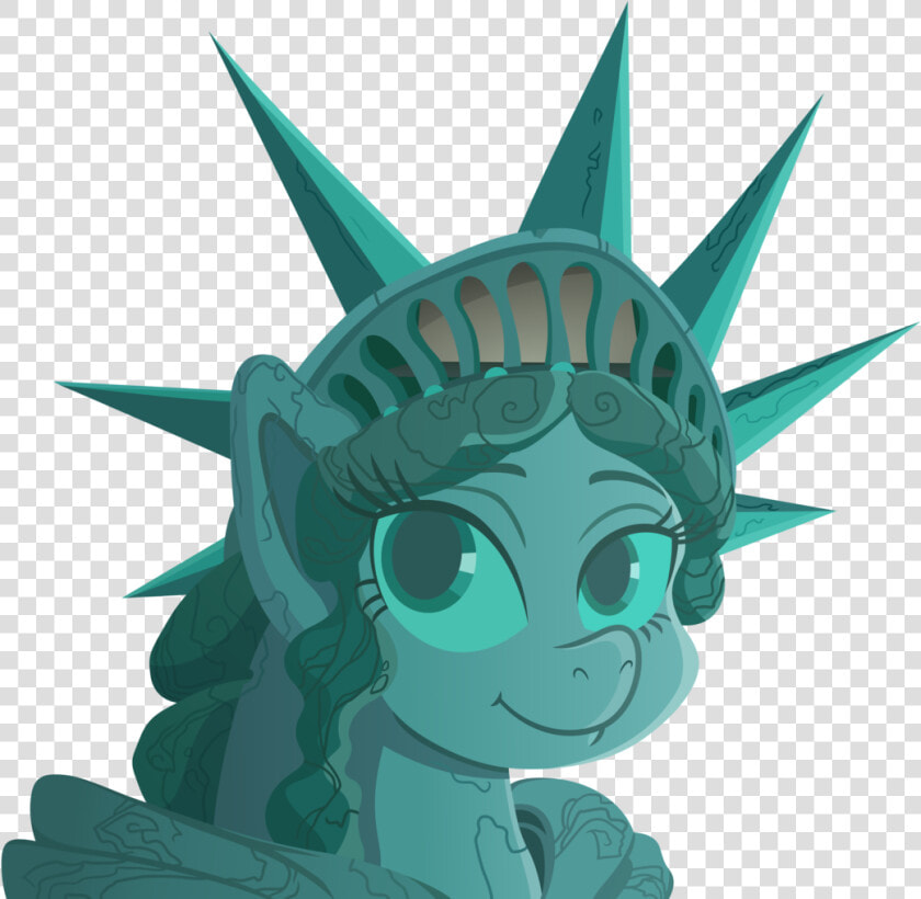 Transparent Statue Of Liberty Head Png   Statue Of Liberty Pony  Png DownloadTransparent PNG