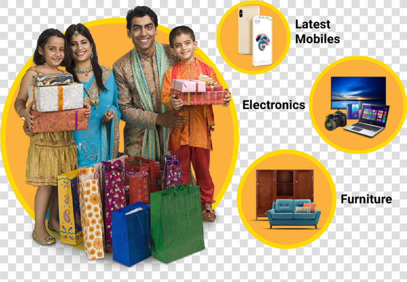 Your Amazon Shopping Now Available At 0  Emi   Indian Family Shopping Png  Transparent PngTransparent PNG