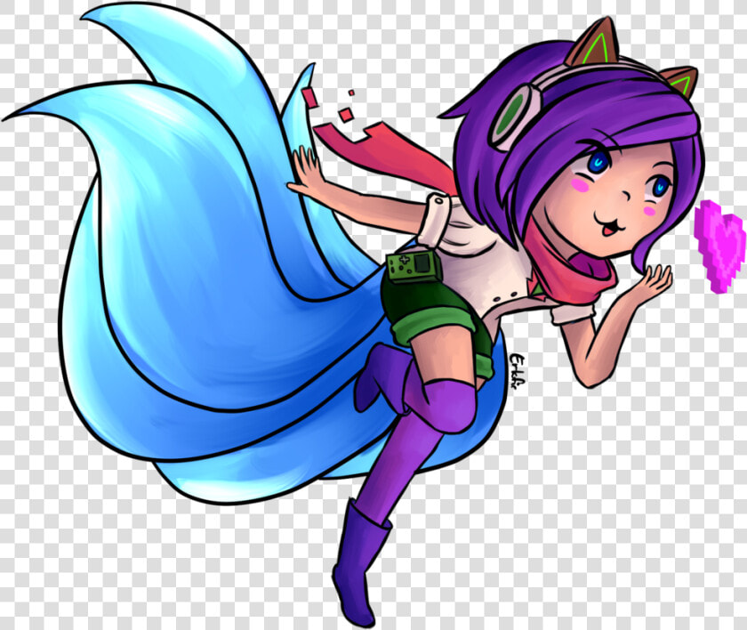 Ahri By Erkfir On   Arcade Ahri Chibi Png  Transparent PngTransparent PNG