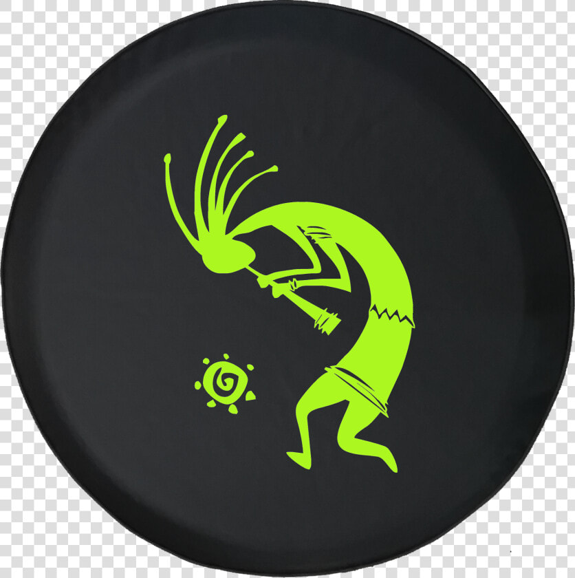 Kokopelli Flute Tribal Sun Offroad Jeep Rv Camper Spare  HD Png DownloadTransparent PNG