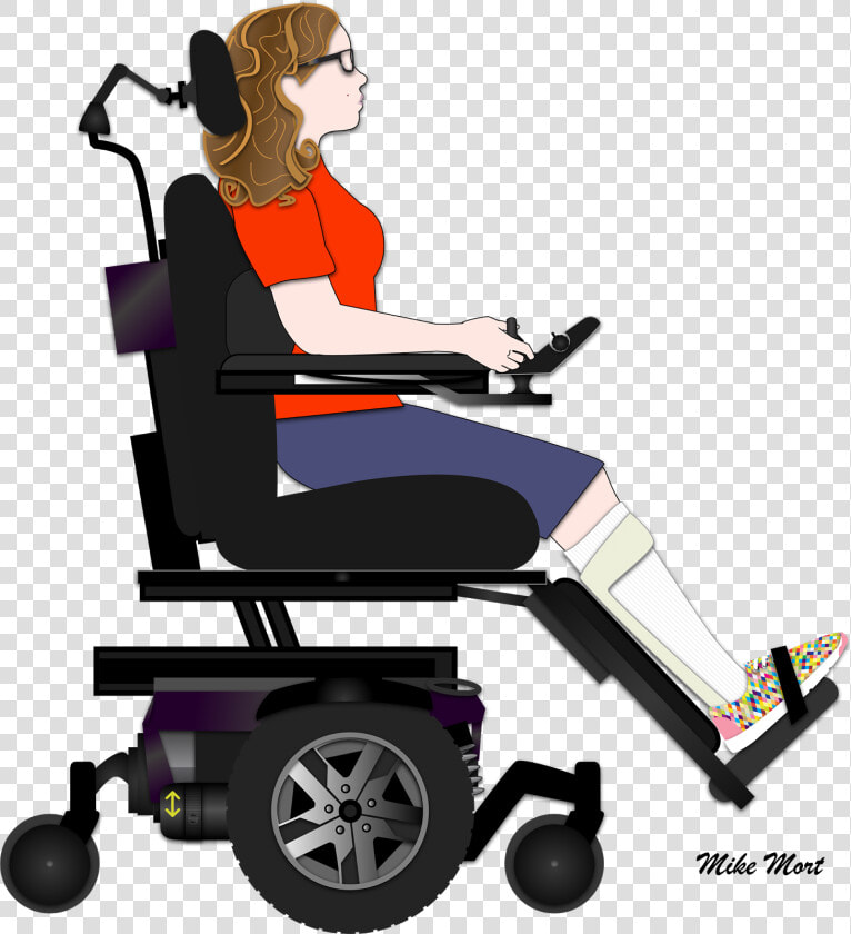 Grandma Clipart Wheelchair   Cerebral Palsy Power Wheelchair  HD Png DownloadTransparent PNG