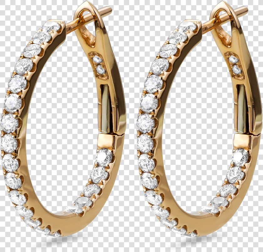 Diamond Earrings In 18k Rose Gold   Diamond Earrings Jewellery Hd  HD Png DownloadTransparent PNG