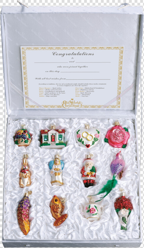 Old World Christmas Wedding Collection Ornament Box  HD Png DownloadTransparent PNG