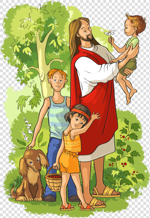 Transparent Baby Jesus Clipart   Jesus With Children Clipart  HD Png DownloadTransparent PNG