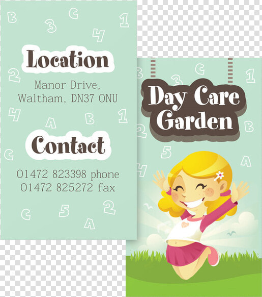 Graphic Daycare Business Card Template  HD Png DownloadTransparent PNG