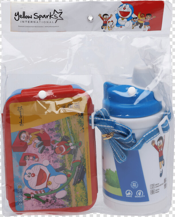 Unisex Doraemon Lunch Box And Water Bottle Combo Set   Baby Toys  HD Png DownloadTransparent PNG