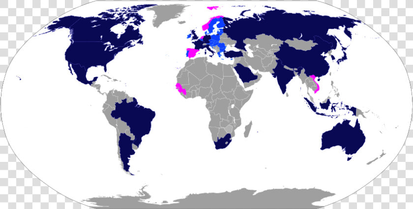 Map Of The World Showing G20 Global Twenty Members   World Map  HD Png DownloadTransparent PNG