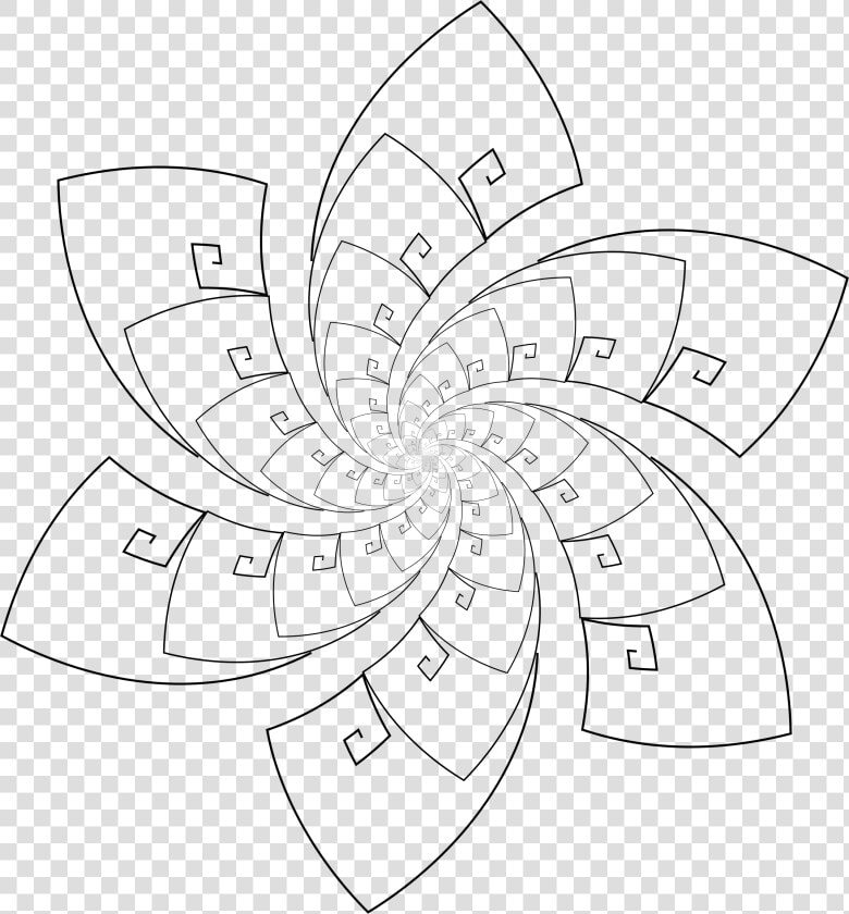 Flower Golden Ratio Design Clipart   Png Download  Transparent PngTransparent PNG