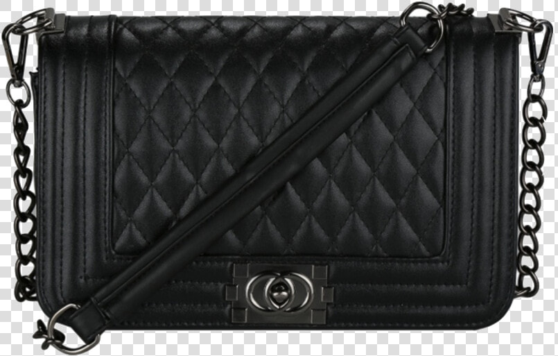 Black Leather Crossbody Bag With Quilted Texture And   Cross Body Bag Transparent Background  HD Png DownloadTransparent PNG