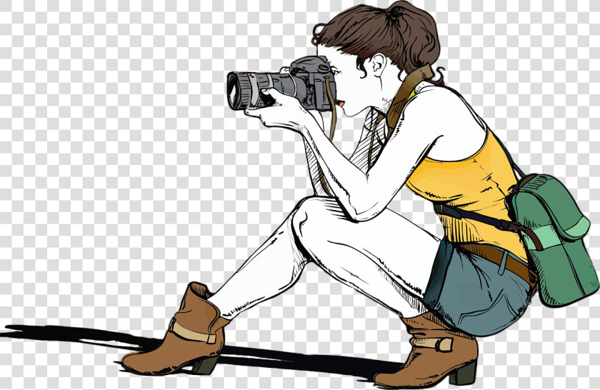 Camera  Female  Girl  Photographer  Picture  People   Photography Clipart  HD Png DownloadTransparent PNG