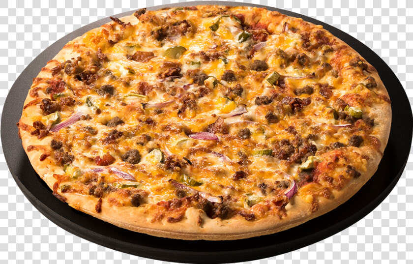 Bacon Cheeseburger Pizza   Pizza Ranch Bacon Cheeseburger Pizza  HD Png DownloadTransparent PNG