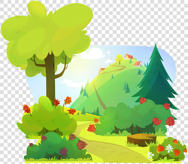 Clip Art Cartoon Forrest   Cartoon Forest Clipart  HD Png DownloadTransparent PNG