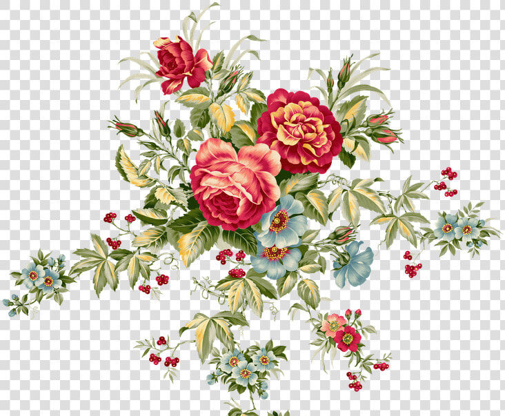 Transparent Flores Y Pajaritos Vintage Png   Vintage Floral Pattern Png  Png DownloadTransparent PNG