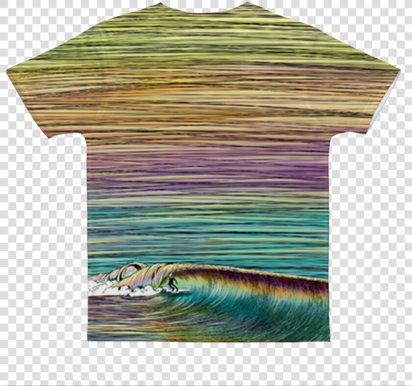 Wave Pattern 2 ﻿classic Sublimation Adult T Shirt   Sea Otter  HD Png DownloadTransparent PNG