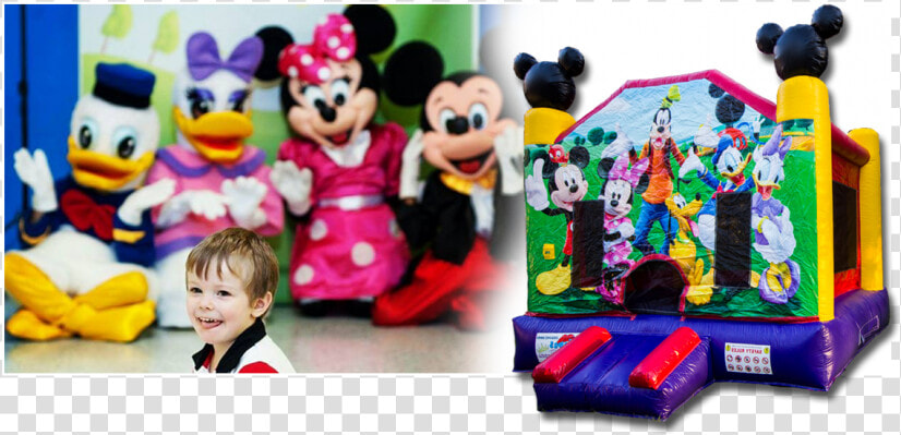 Mickey Mouse Clubhouse Characters  amp  Bounce House Rental   Baby Toys  HD Png DownloadTransparent PNG