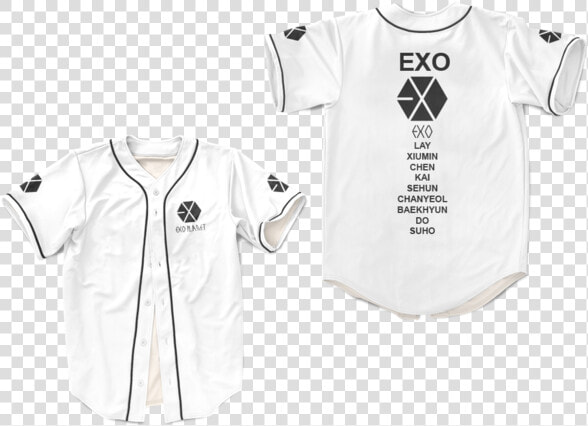 K Pop Baseball Jersey All Sizes Bts Ikon Exo Got7   Baseball Uniform  HD Png DownloadTransparent PNG