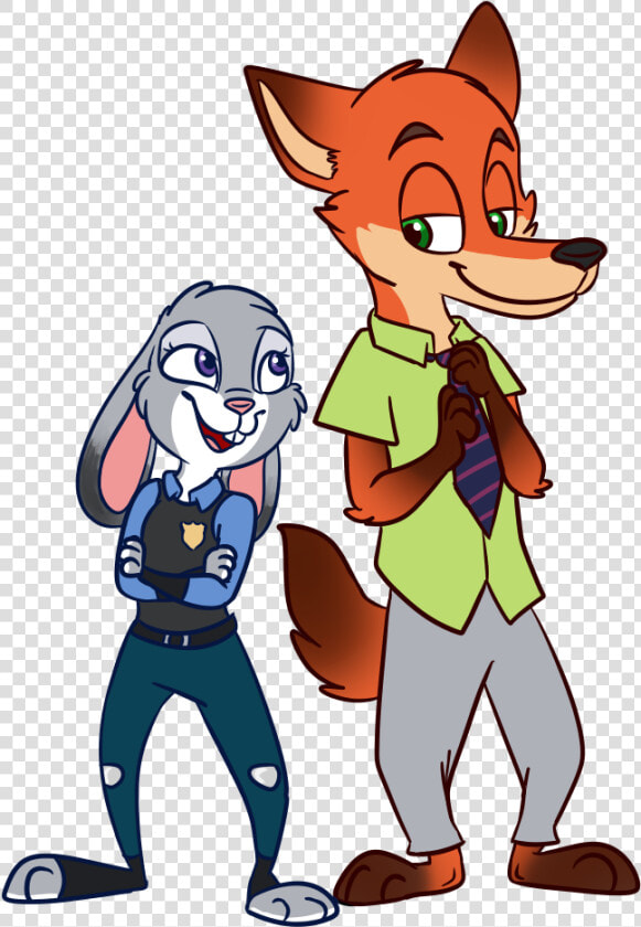 Judy Hopps And Nick Wilde   Cartoon  HD Png DownloadTransparent PNG