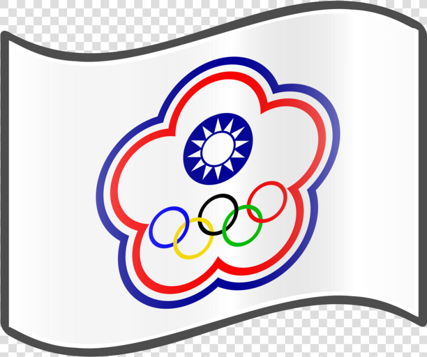 The Chinese Taipei Olympic Flag   Chinese Taipei Flag  HD Png DownloadTransparent PNG