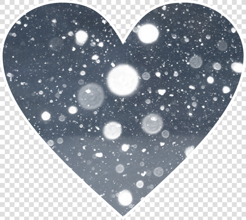 Add This Snow Effect Heart Sticker To Your Wintery   Png For Snapseed Editing Snow  Transparent PngTransparent PNG