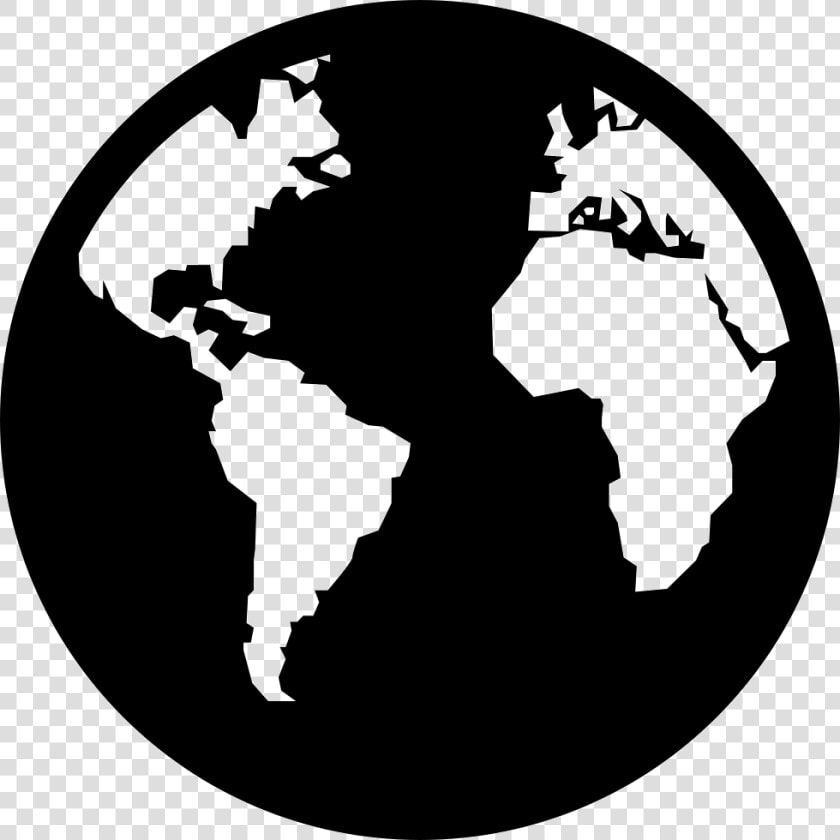 World Map Globe Vector Graphics   World Map Icon White  HD Png DownloadTransparent PNG