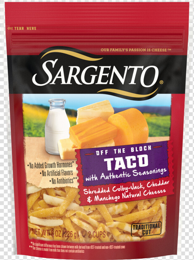 Sargento® Shredded Taco Natural Cheese With Authentic   Sargento 4 Cheese Mexican  HD Png DownloadTransparent PNG