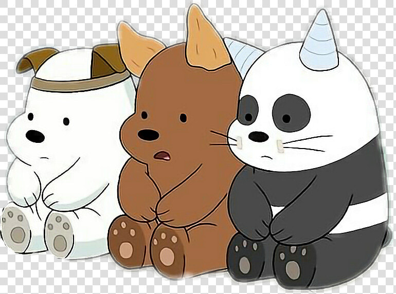  webarebears  cute  babybears  grizzly  panda  icebear   Bare Bears Telegram Stickers  HD Png DownloadTransparent PNG