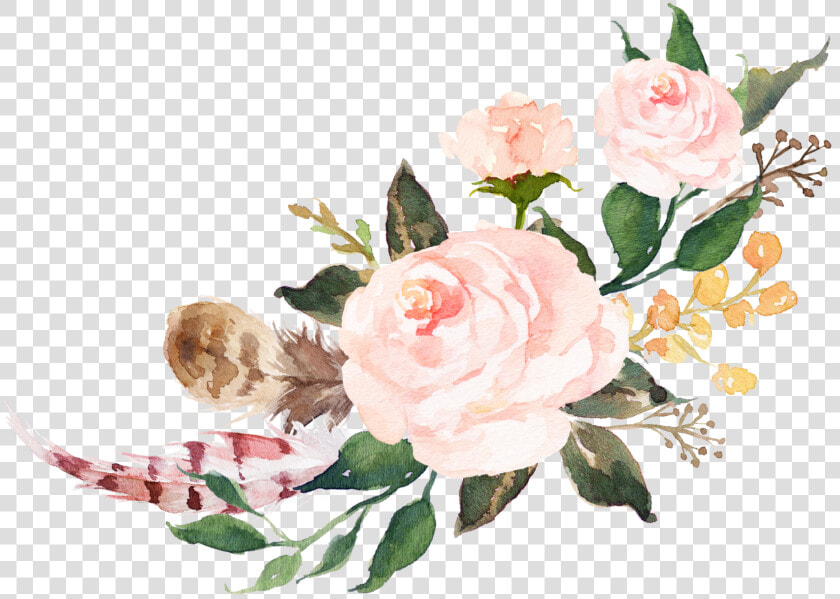 Floral Design Watercolor Painting Pink Flowers Watercolor   Flower Watercolor Png  Transparent PngTransparent PNG