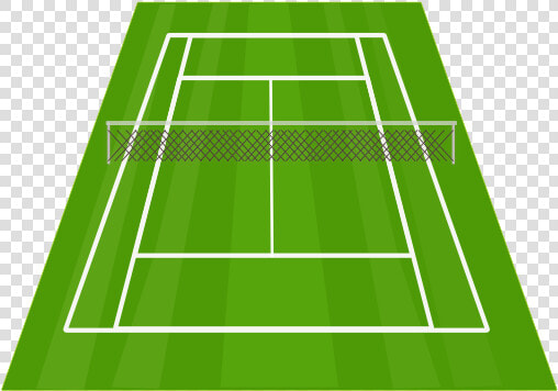 Tennis Court Clip Art At Clker   Draw A Tennis Court  HD Png DownloadTransparent PNG